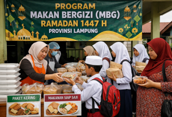 MBG di Lampung Kembali Jalan, Distribusi Diatur Khusus Selama Ramadan